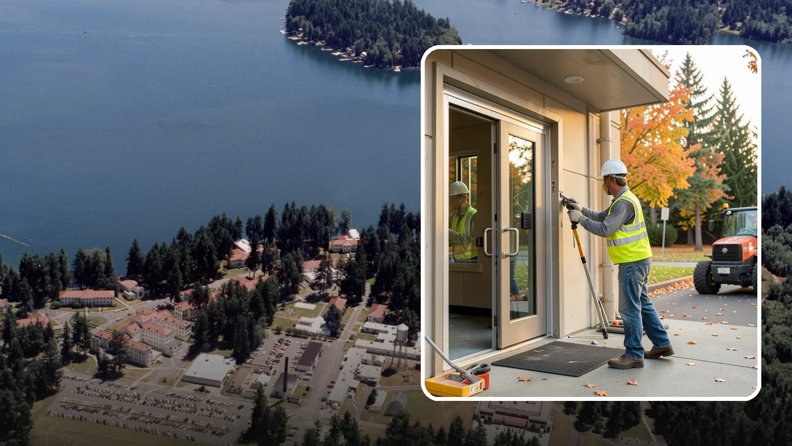 Facility Door Replacement in Lakewood, Pierce County, WA - Commercial door and hardware replacement for public entrances, service doors, and interior openings.