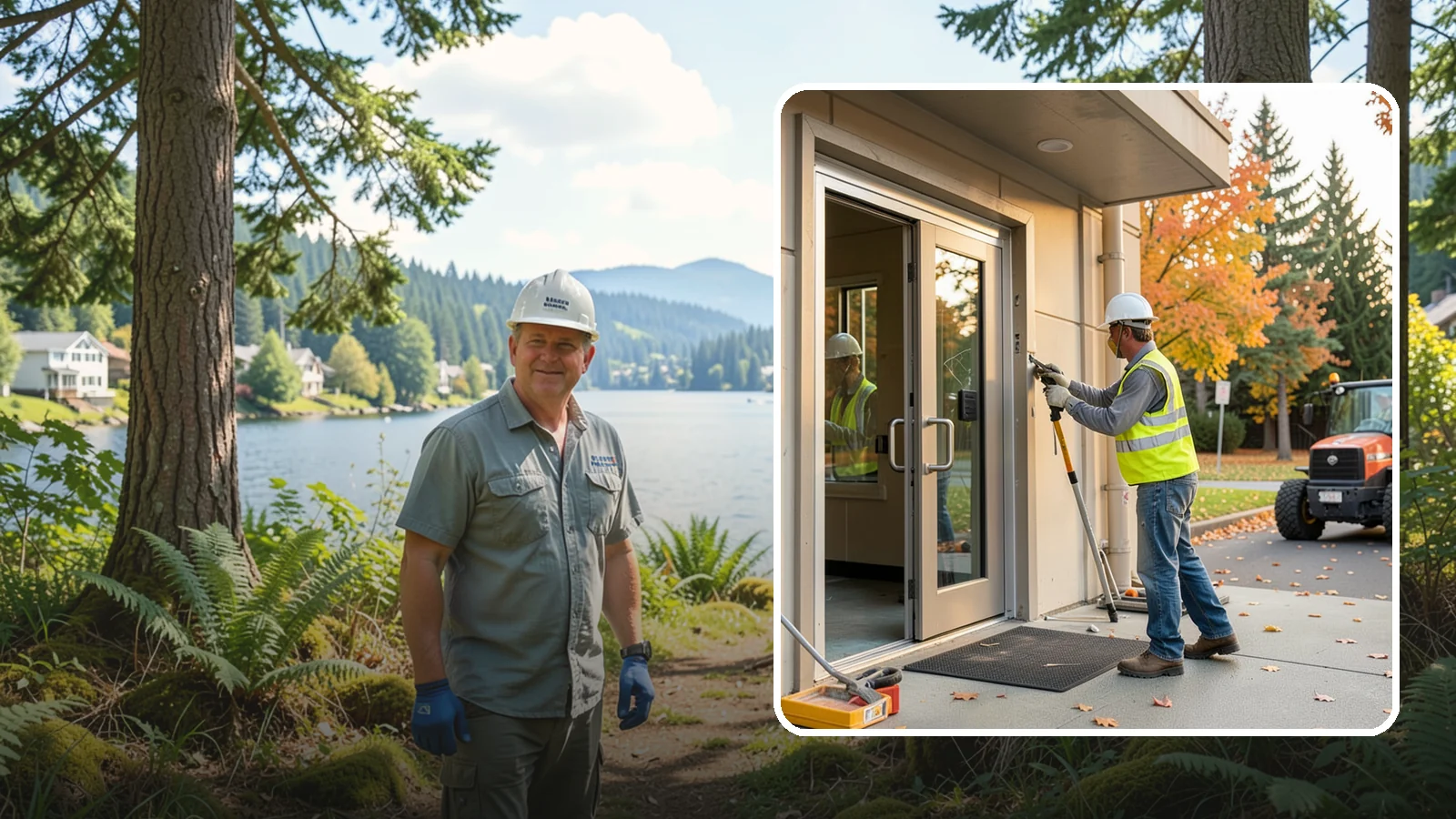 Facility Door Replacement in Milton, King County, WA - Commercial door and hardware replacement for public entrances, service doors, and interior openings.