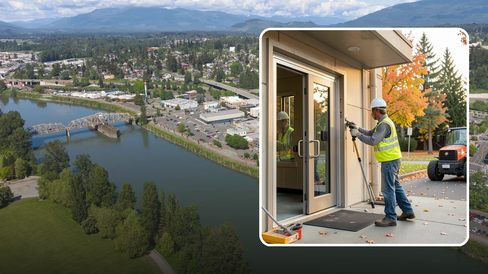 Facility Door Replacement in Mount Vernon, Skagit County, WA - Commercial door and hardware replacement for public entrances, service doors, and interior openings.