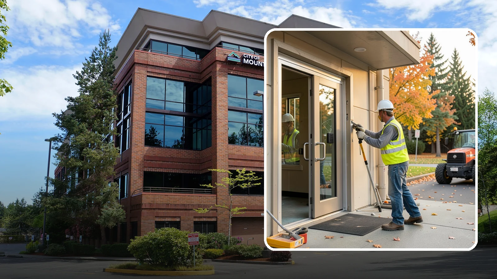 Facility Door Replacement in Mountlake Terrace, Snohomish County, WA - Commercial door and hardware replacement for public entrances, service doors, and interior openings.