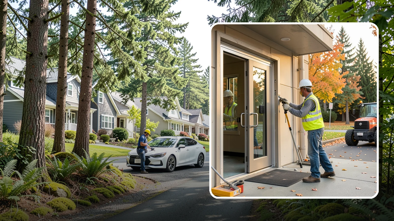 Facility Door Replacement in Normandy Park, King County, WA - Commercial door and hardware replacement for public entrances, service doors, and interior openings.
