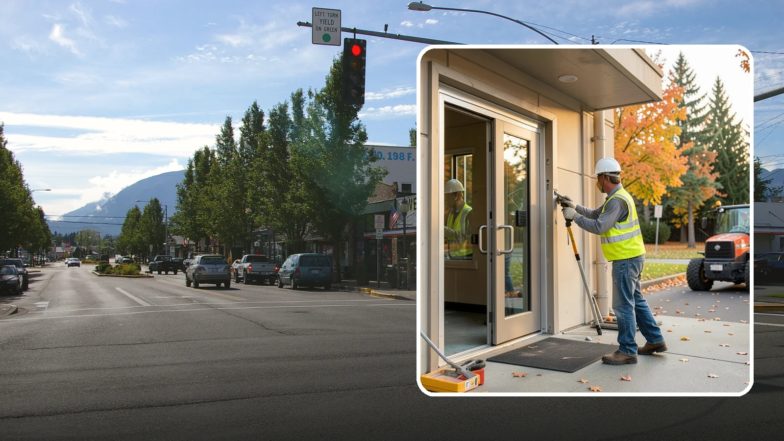Facility Door Replacement in North Bend, King County, WA - Commercial door and hardware replacement for public entrances, service doors, and interior openings.
