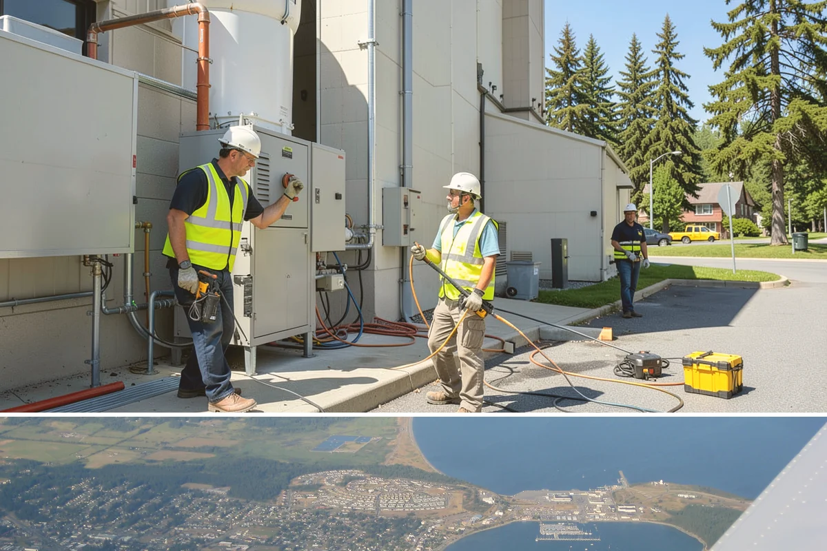 Facility Door Replacement in Oak Harbor, Island County, WA - Door replacement runs year-round, with exterior openings favored in dry weather to protect the interior during the swap.