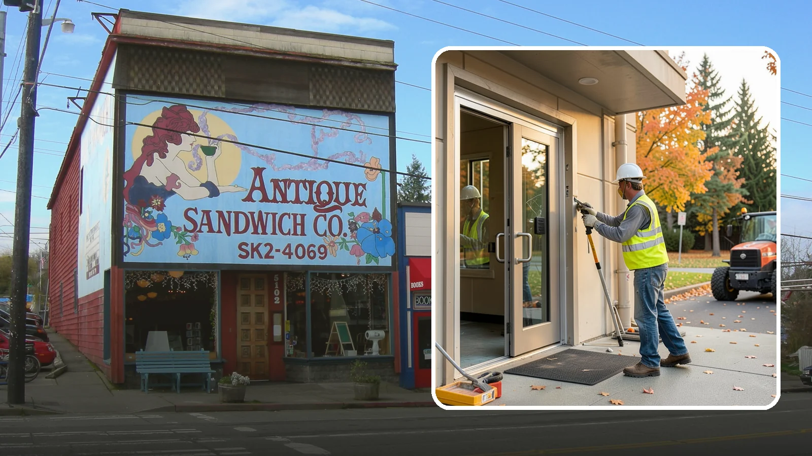 Facility Door Replacement in Ruston, Pierce County, WA - Commercial door and hardware replacement for public entrances, service doors, and interior openings.