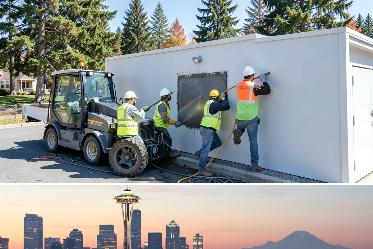 Facility Door Replacement in Seattle, King County, WA - Door replacement runs year-round, with exterior openings favored in dry weather to protect the interior during the swap.