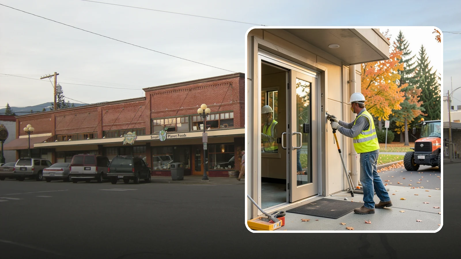 Facility Door Replacement in Sedro-Woolley, Skagit County, WA - Commercial door and hardware replacement for public entrances, service doors, and interior openings.
