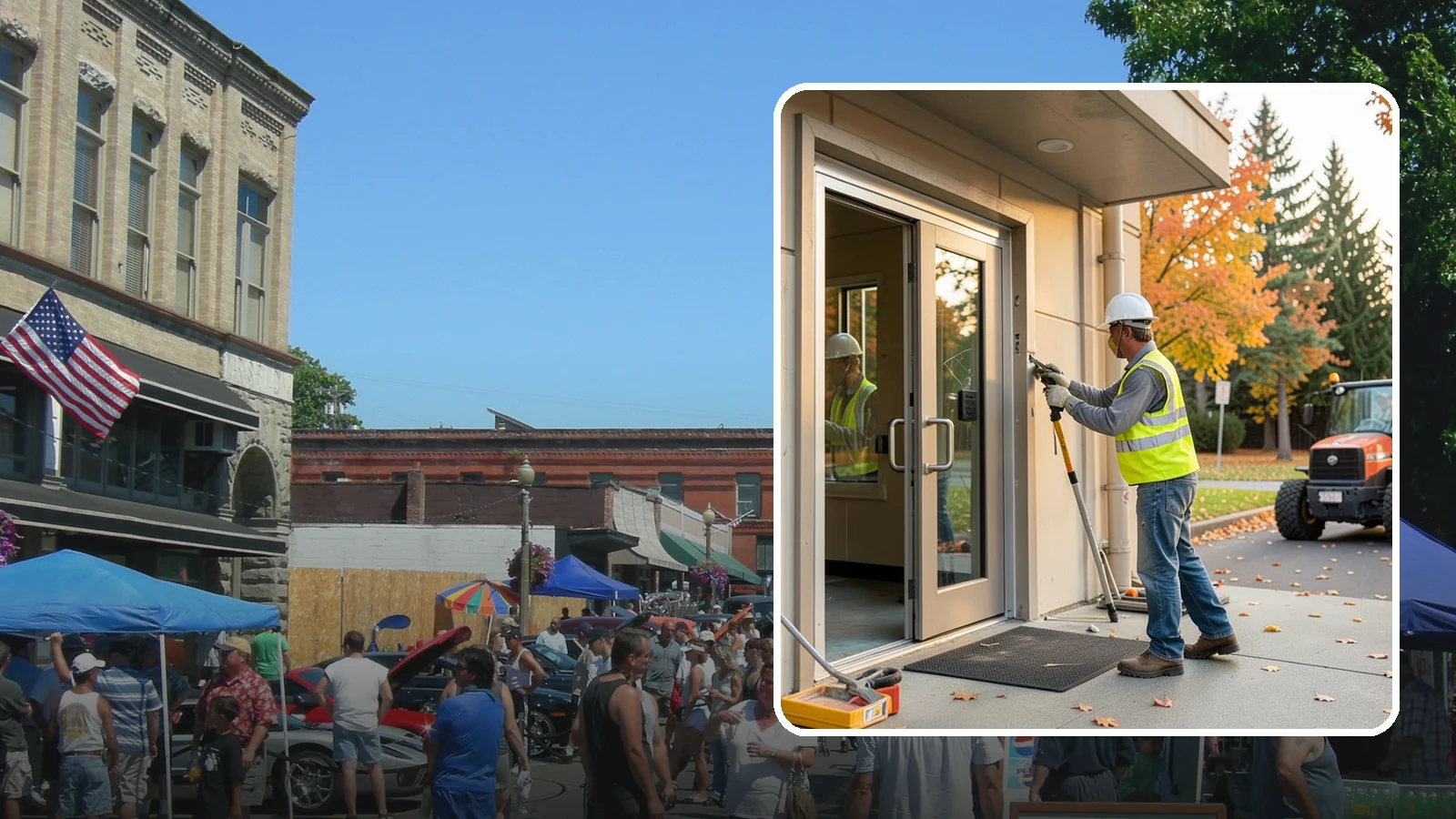 Facility Door Replacement in Snohomish, Snohomish County, WA - Commercial door and hardware replacement for public entrances, service doors, and interior openings.