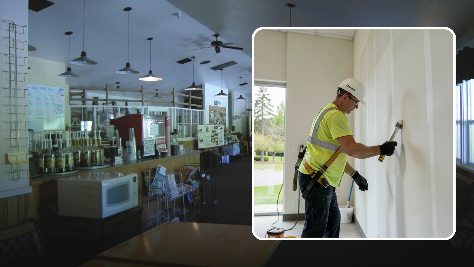 Facility Drywall Repair in Black Diamond, King County, WA - Drywall repair and finishing that restores walls and ceilings in public facilities to a clean, paintable surface.