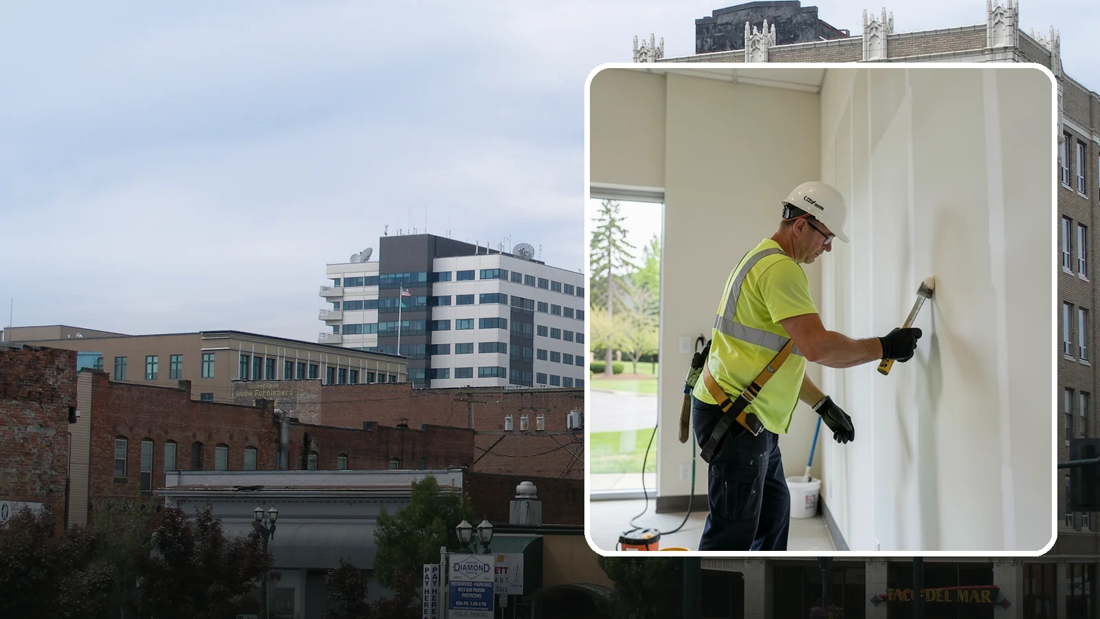 Facility Drywall Repair in Everett, Snohomish County, WA - Drywall repair and finishing that restores walls and ceilings in public facilities to a clean, paintable surface.