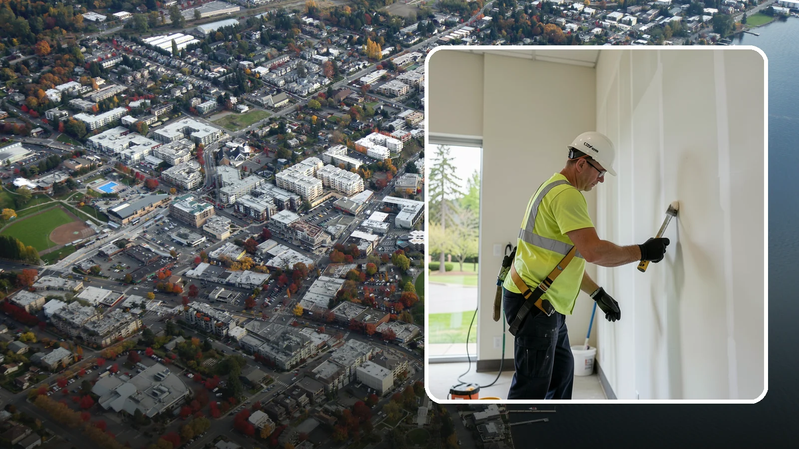 Facility Drywall Repair in Kirkland, King County, WA - Drywall repair and finishing that restores walls and ceilings in public facilities to a clean, paintable surface.