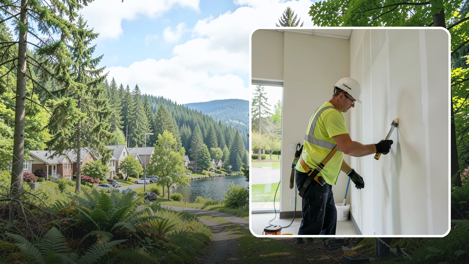 Facility Drywall Repair in Lake Forest Park, King County, WA - Drywall repair and finishing that restores walls and ceilings in public facilities to a clean, paintable surface.