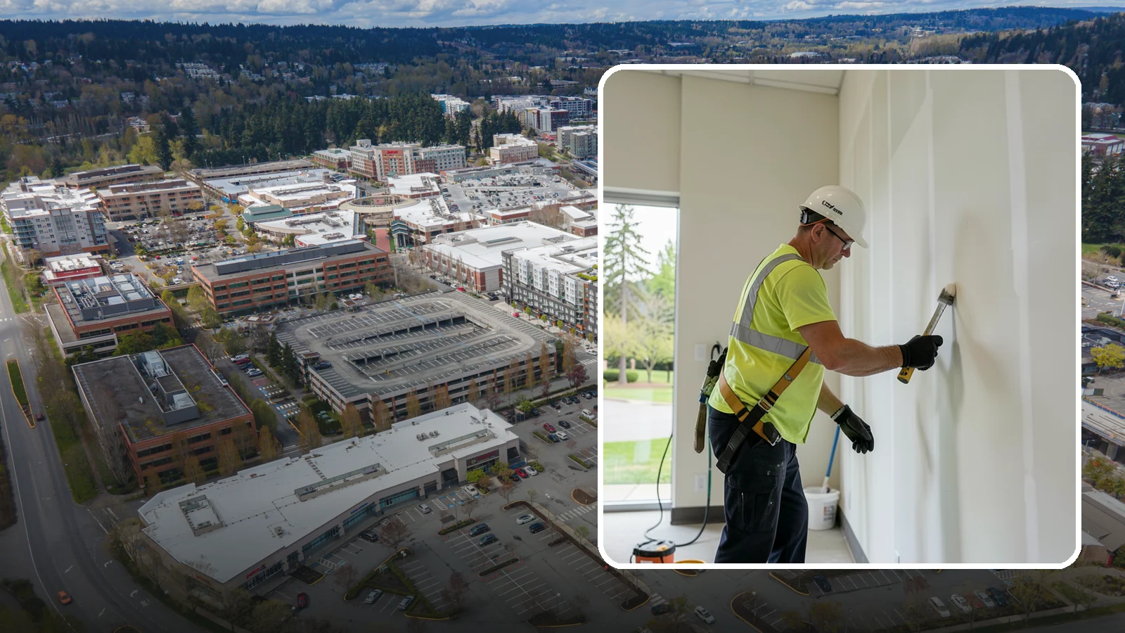 Facility Drywall Repair in Redmond, King County, WA - Drywall repair and finishing that restores walls and ceilings in public facilities to a clean, paintable surface.