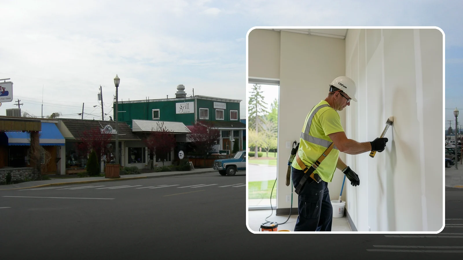 Facility Drywall Repair in Stanwood, Snohomish County, WA - Drywall repair and finishing that restores walls and ceilings in public facilities to a clean, paintable surface.