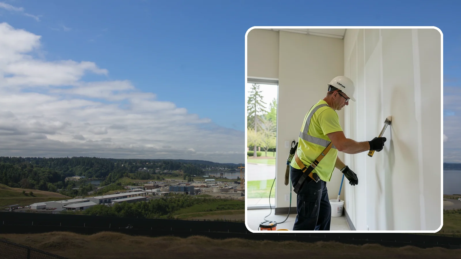 Facility Drywall Repair in University Place, Pierce County, WA - Drywall repair and finishing that restores walls and ceilings in public facilities to a clean, paintable surface.