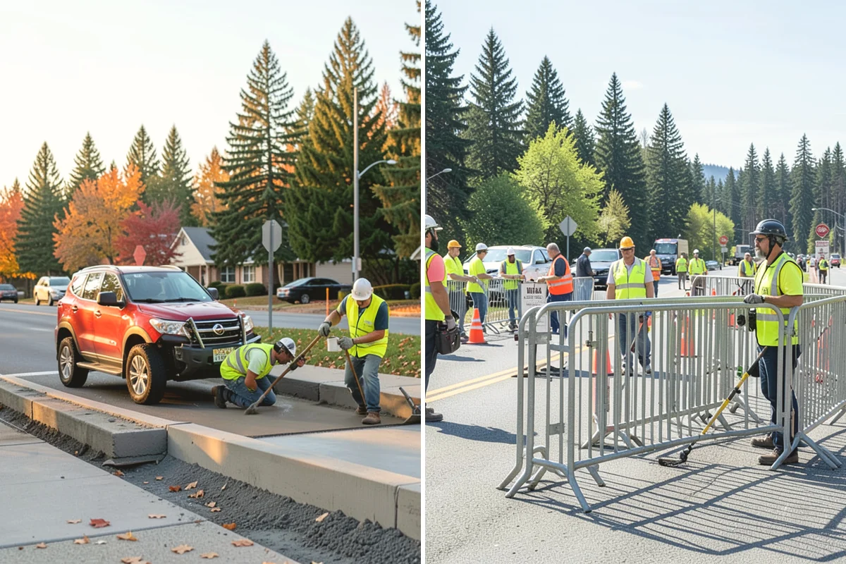 Facility Fencing & Gates in Anacortes, Skagit County, WA - Lay out the fence line and gate locations