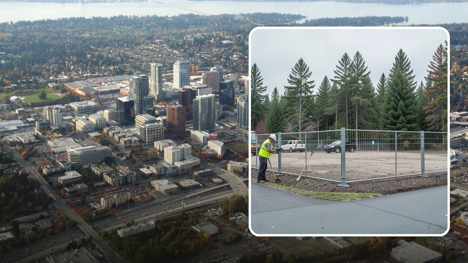 Facility Fencing & Gates in Bellevue, King County, WA - Fencing and gate installation that secures public facilities, yards, and equipment compounds.
