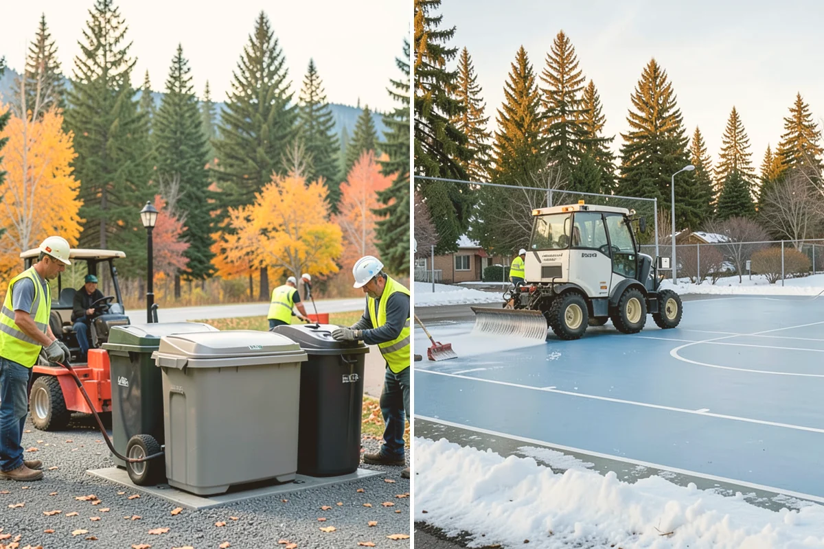 Facility Fencing & Gates in Bellevue, King County, WA - Lay out the fence line and gate locations