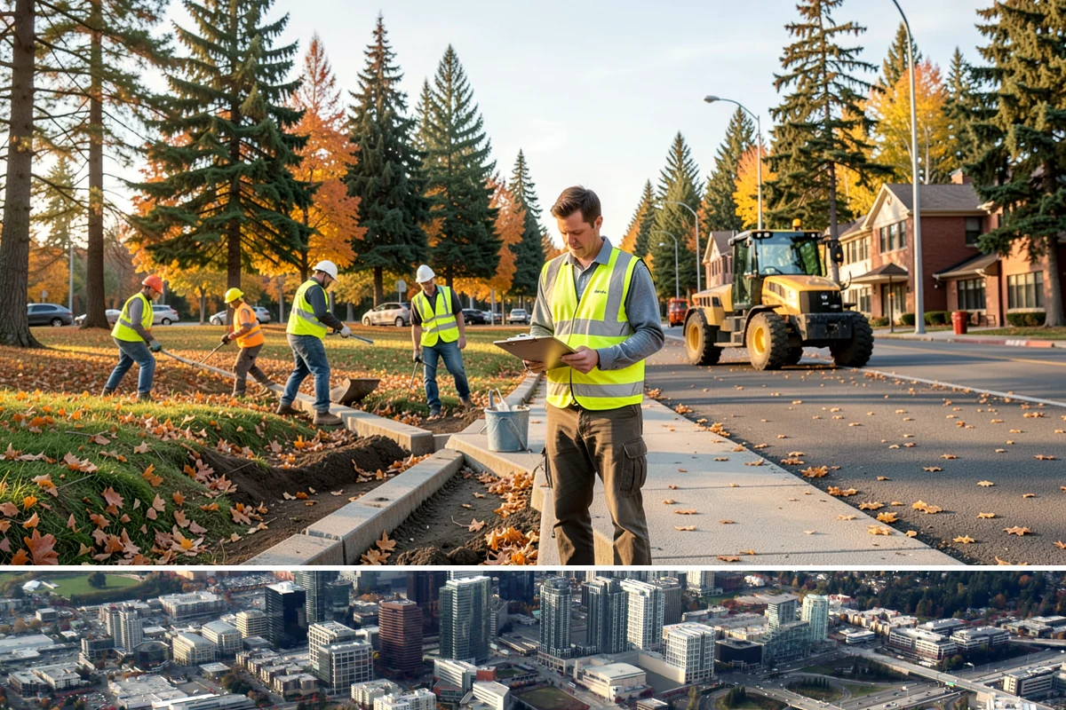 Facility Fencing & Gates in Bellevue, King County, WA - Fencing installs year-round, though setting posts is easiest when the ground is not saturated in the depths of winter.