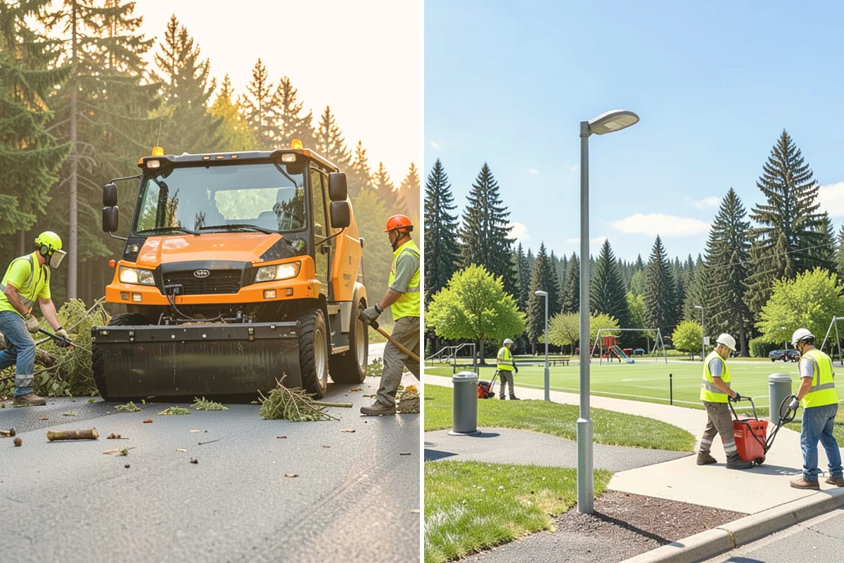 Facility Fencing & Gates in Bothell, King County, WA - Lay out the fence line and gate locations