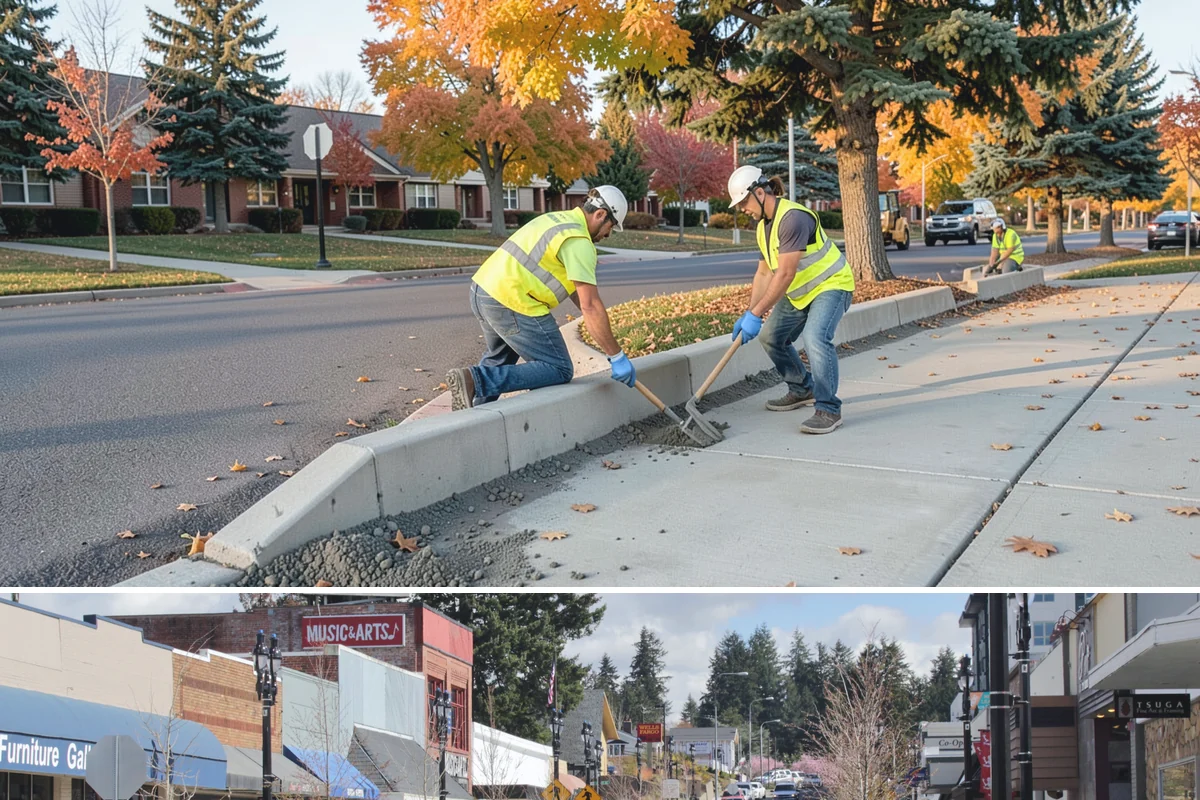Facility Fencing & Gates in Bothell, King County, WA - Fencing installs year-round, though setting posts is easiest when the ground is not saturated in the depths of winter.