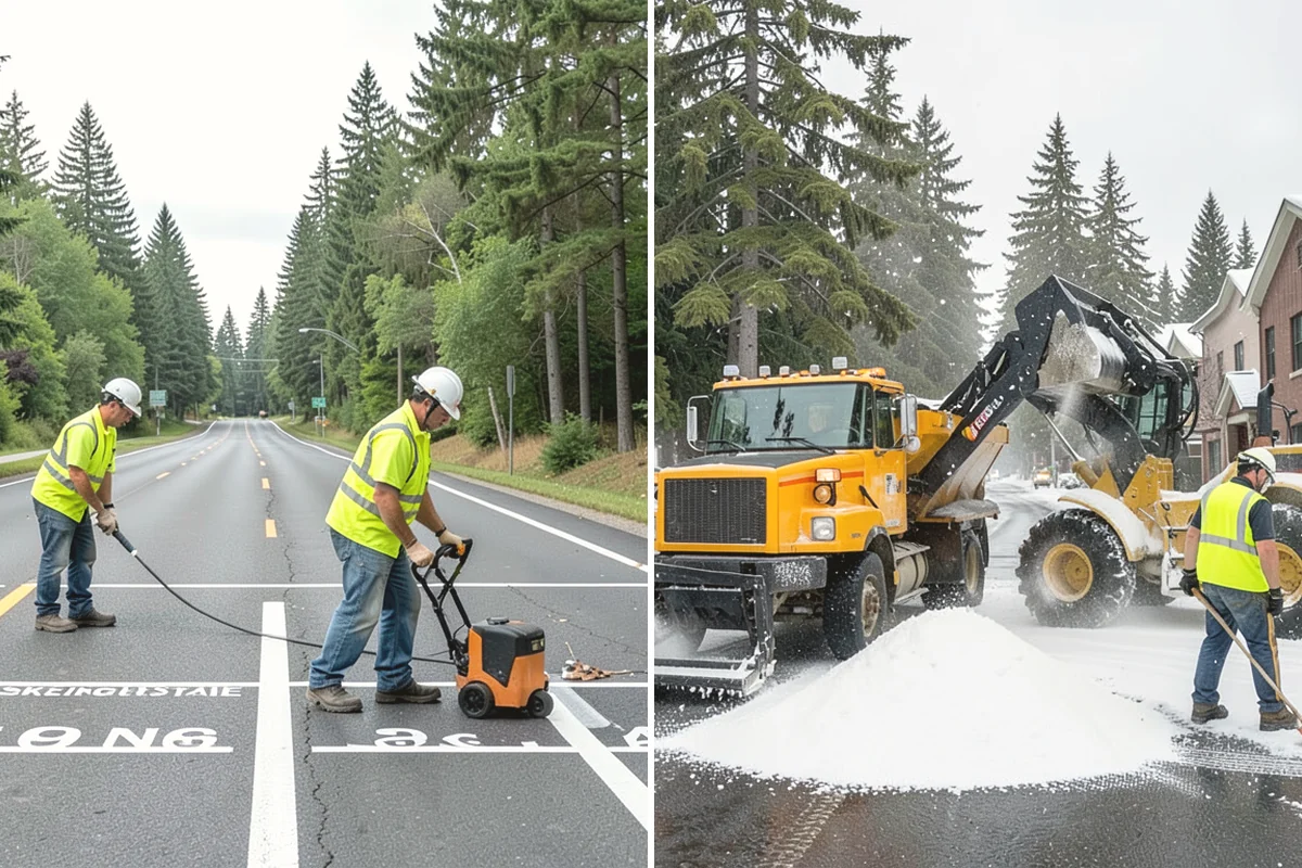 Facility Fencing & Gates in Burien, King County, WA - Lay out the fence line and gate locations