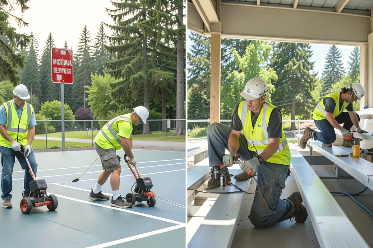 Facility Fencing & Gates in Carnation, King County, WA - Lay out the fence line and gate locations