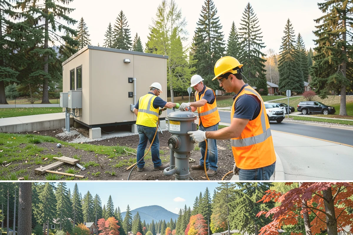 Facility Fencing & Gates in Covington, King County, WA - Fencing installs year-round, though setting posts is easiest when the ground is not saturated in the depths of winter.