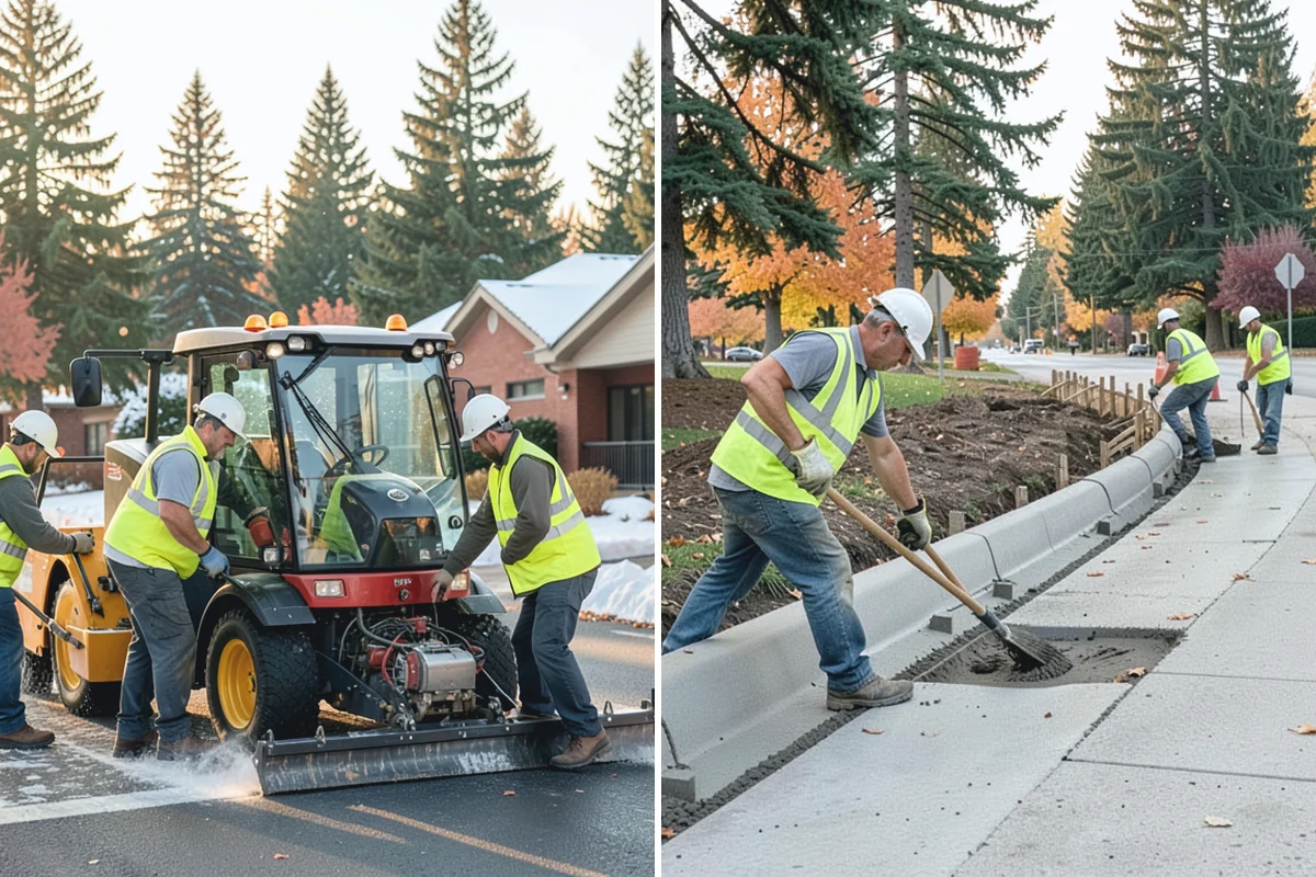 Facility Fencing & Gates in Des Moines, King County, WA - Lay out the fence line and gate locations