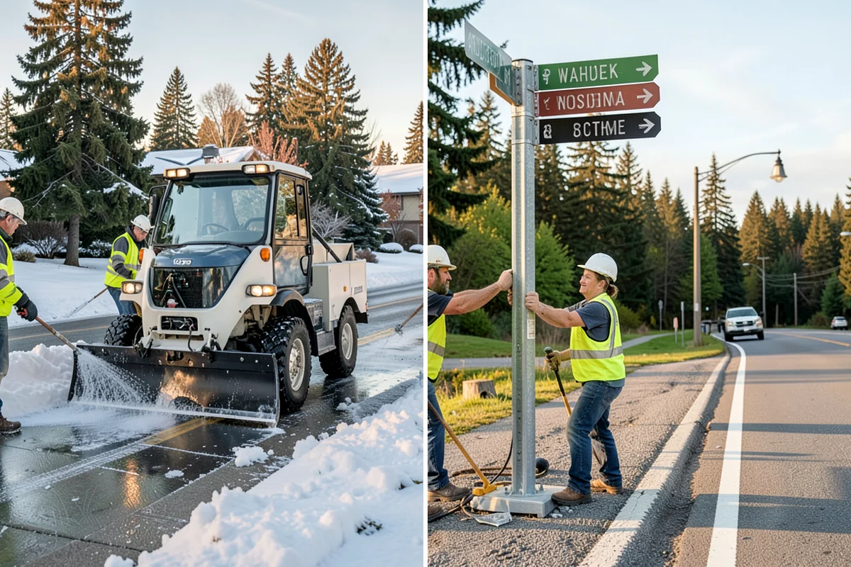 Facility Fencing & Gates in DuPont, Pierce County, WA - Lay out the fence line and gate locations