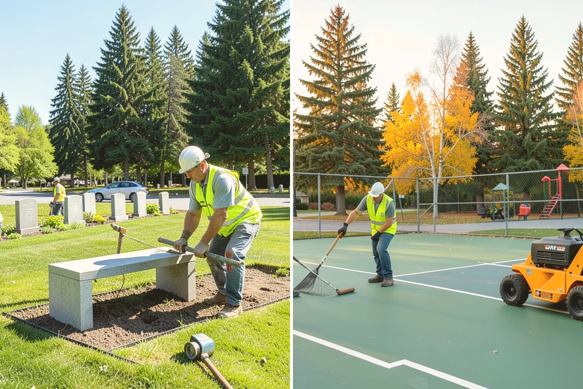 Facility Fencing & Gates in Eatonville, Pierce County, WA - Lay out the fence line and gate locations