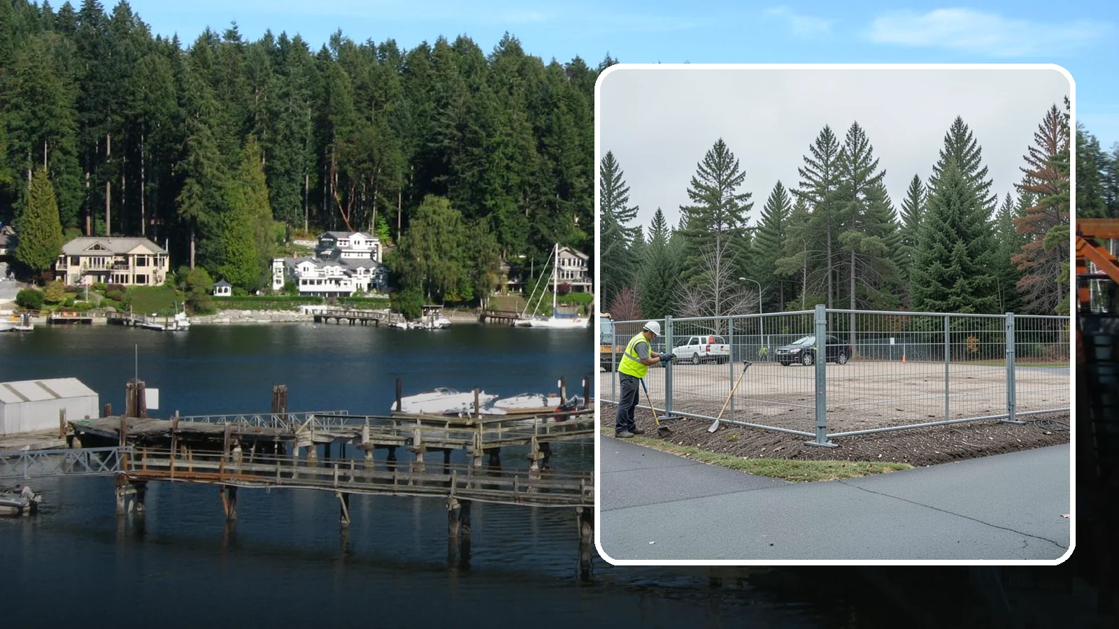 Facility Fencing & Gates in Gig Harbor, Pierce County, WA - Fencing and gate installation that secures public facilities, yards, and equipment compounds.