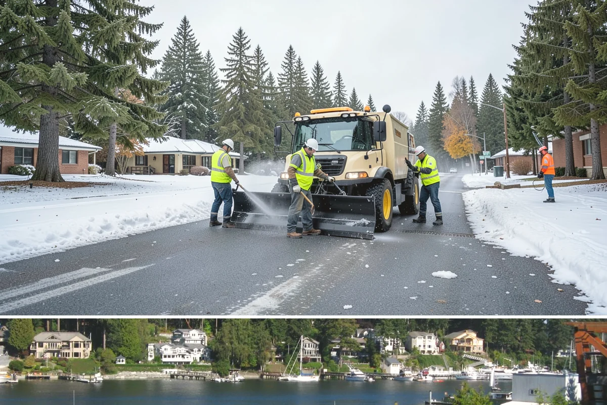 Facility Fencing & Gates in Gig Harbor, Pierce County, WA - Fencing installs year-round, though setting posts is easiest when the ground is not saturated in the depths of winter.