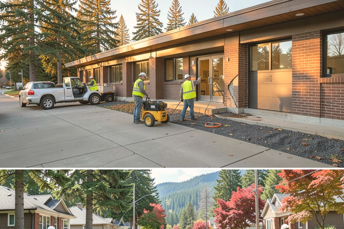 Facility Fencing & Gates in Hunts Point, King County, WA - Fencing installs year-round, though setting posts is easiest when the ground is not saturated in the depths of winter.