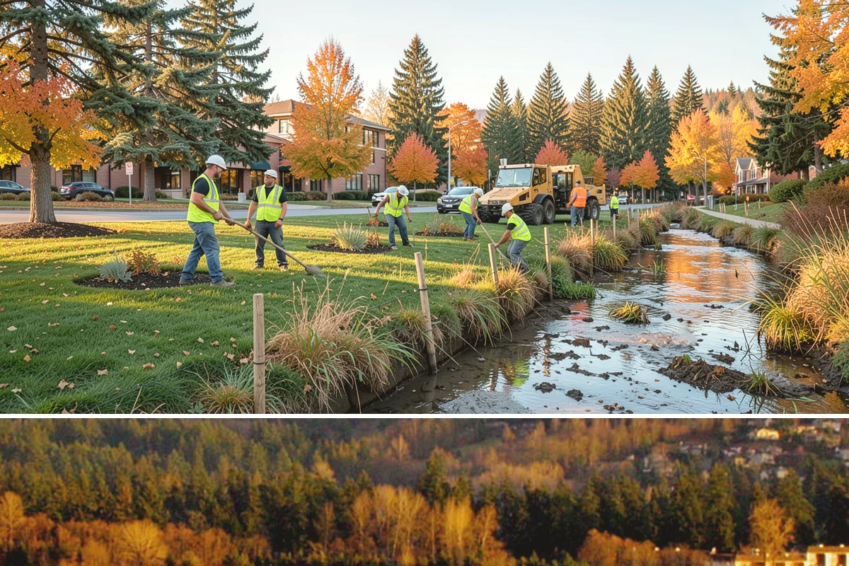 Facility Fencing & Gates in Kenmore, King County, WA - Fencing installs year-round, though setting posts is easiest when the ground is not saturated in the depths of winter.