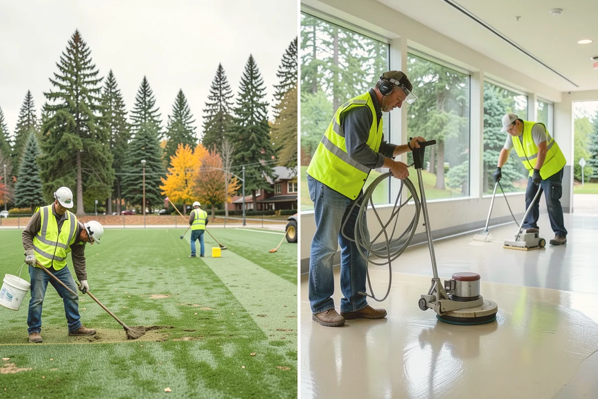 Facility Fencing & Gates in Kirkland, King County, WA - Lay out the fence line and gate locations
