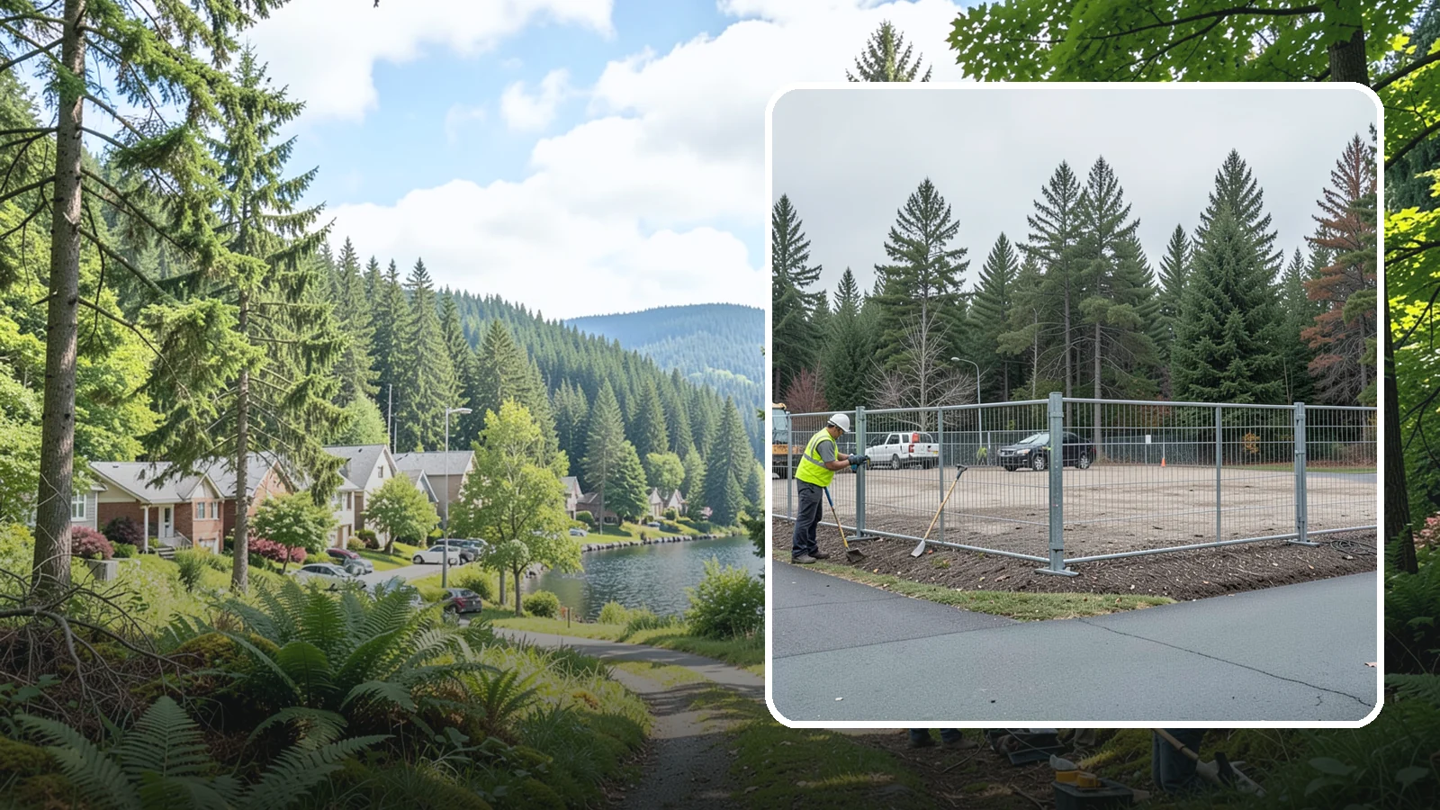 Facility Fencing & Gates in Lake Forest Park, King County, WA - Fencing and gate installation that secures public facilities, yards, and equipment compounds.