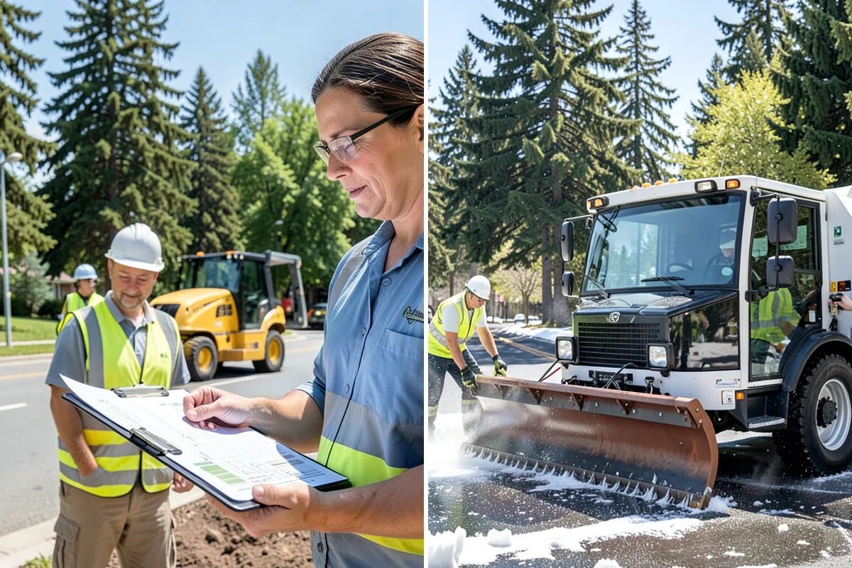 Facility Fencing & Gates in Lake Forest Park, King County, WA - Lay out the fence line and gate locations