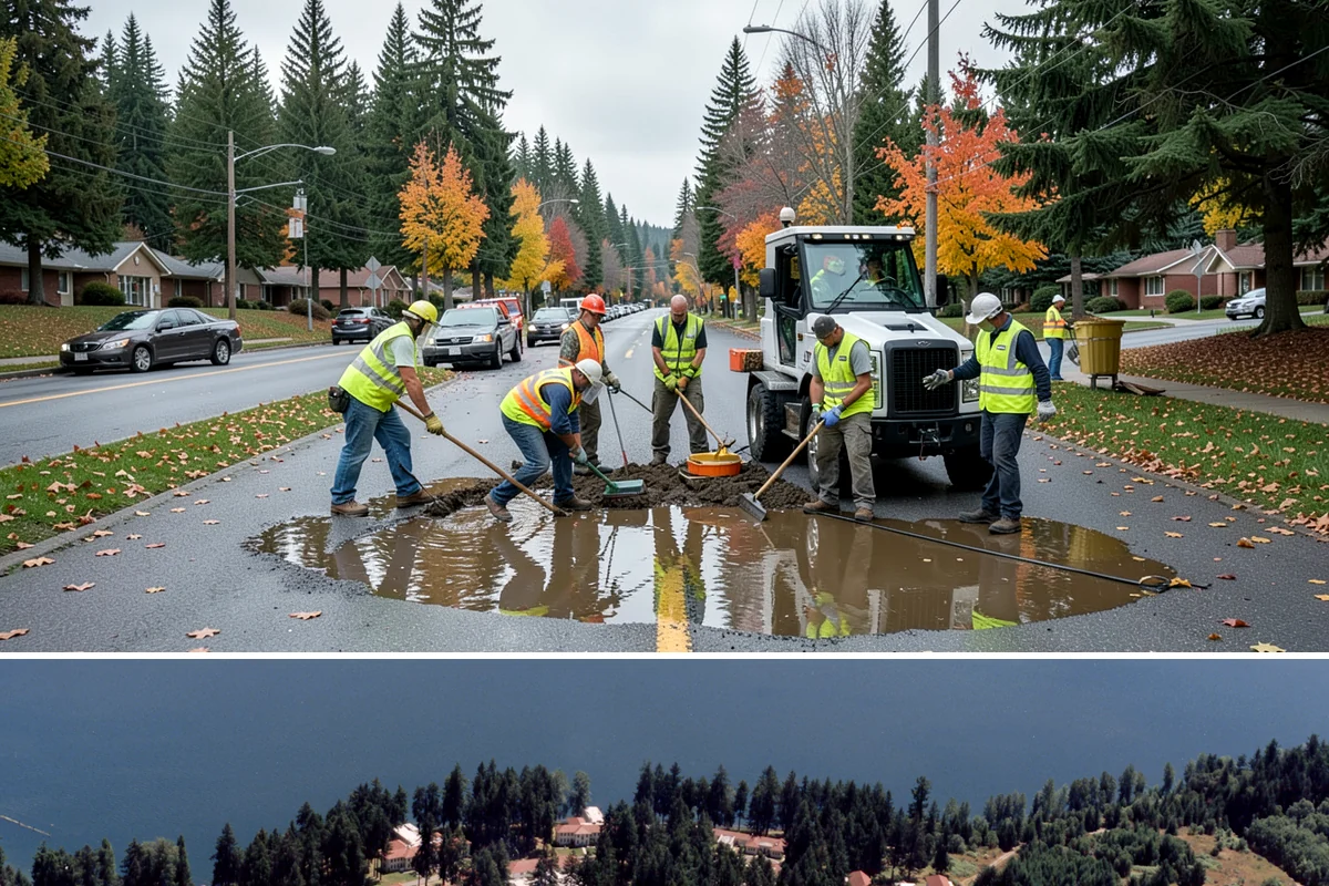 Facility Fencing & Gates in Lakewood, Pierce County, WA - Fencing installs year-round, though setting posts is easiest when the ground is not saturated in the depths of winter.
