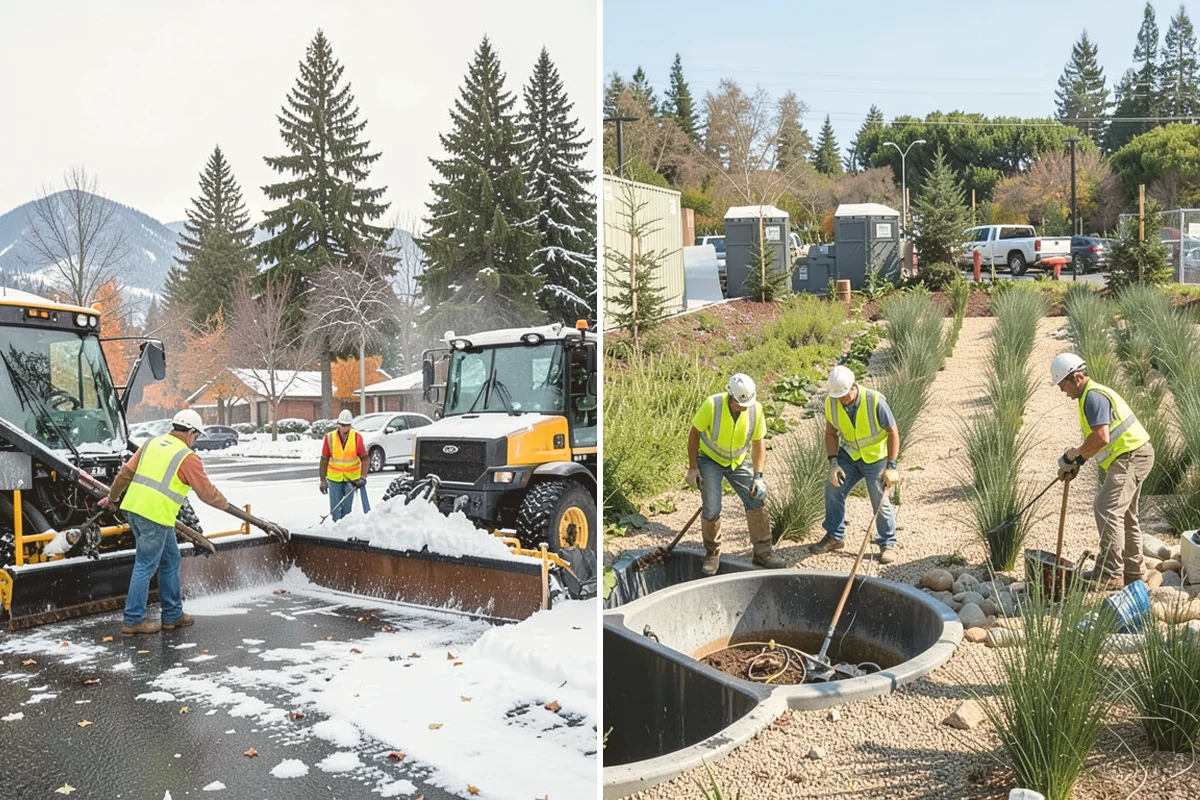 Facility Fencing & Gates in Langley, Island County, WA - Lay out the fence line and gate locations