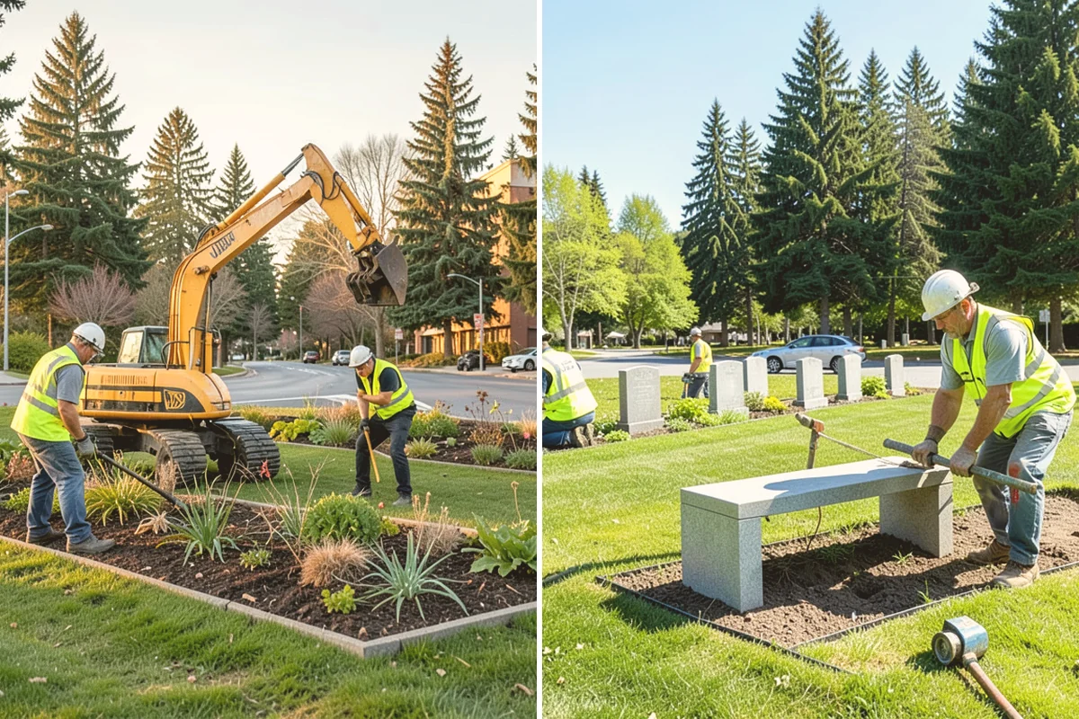 Facility Fencing & Gates in Lynnwood, Snohomish County, WA - Lay out the fence line and gate locations