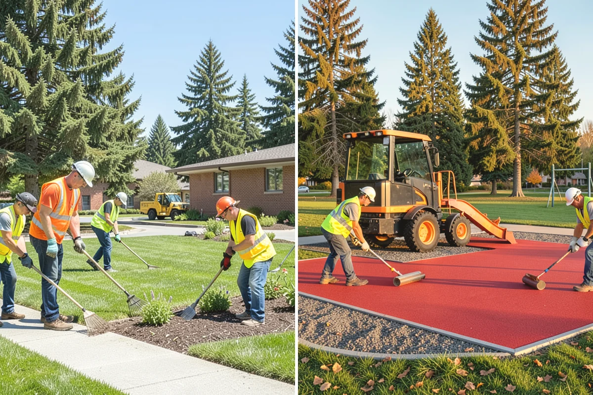 Facility Fencing & Gates in Mill Creek, Snohomish County, WA - Lay out the fence line and gate locations