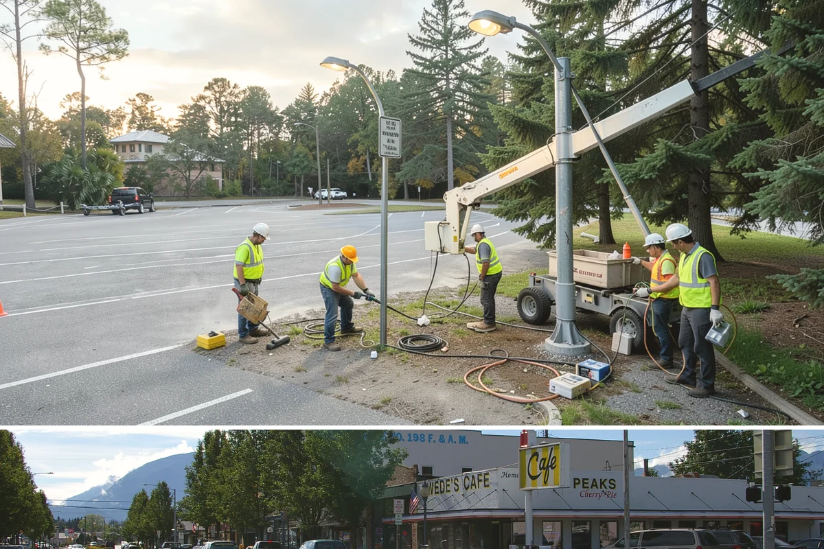 Facility Fencing & Gates in North Bend, King County, WA - Fencing installs year-round, though setting posts is easiest when the ground is not saturated in the depths of winter.