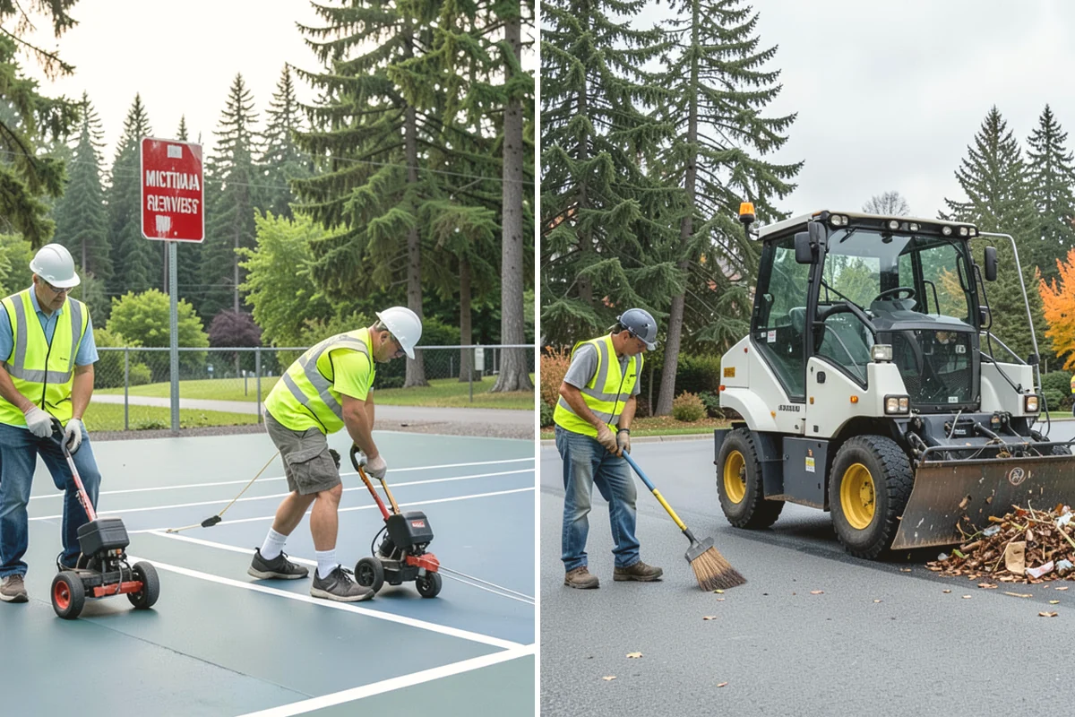 Facility Fencing & Gates in Oak Harbor, Island County, WA - Lay out the fence line and gate locations