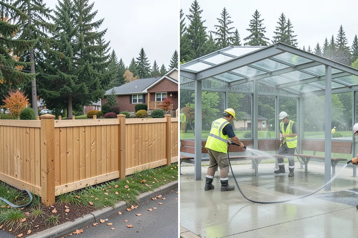 Facility Fencing & Gates in Redmond, King County, WA - Lay out the fence line and gate locations