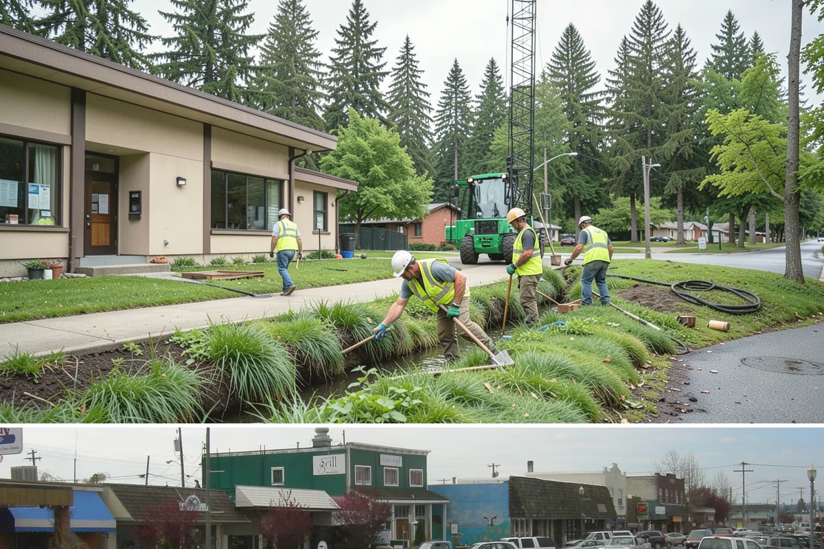 Facility Fencing & Gates in Stanwood, Snohomish County, WA - Fencing installs year-round, though setting posts is easiest when the ground is not saturated in the depths of winter.