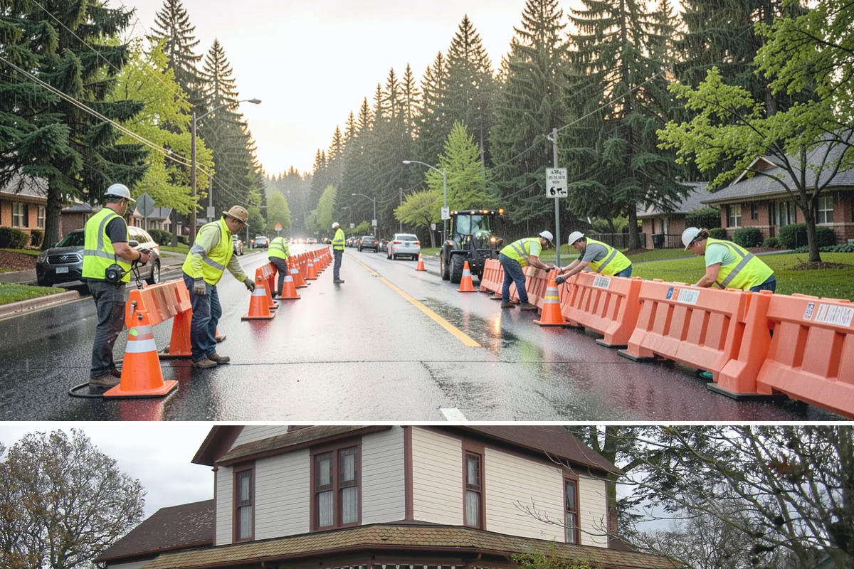 Facility Fencing & Gates in Sumner, Pierce County, WA - Fencing installs year-round, though setting posts is easiest when the ground is not saturated in the depths of winter.