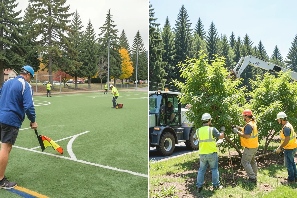 Facility Fencing & Gates in Tukwila, King County, WA - Lay out the fence line and gate locations