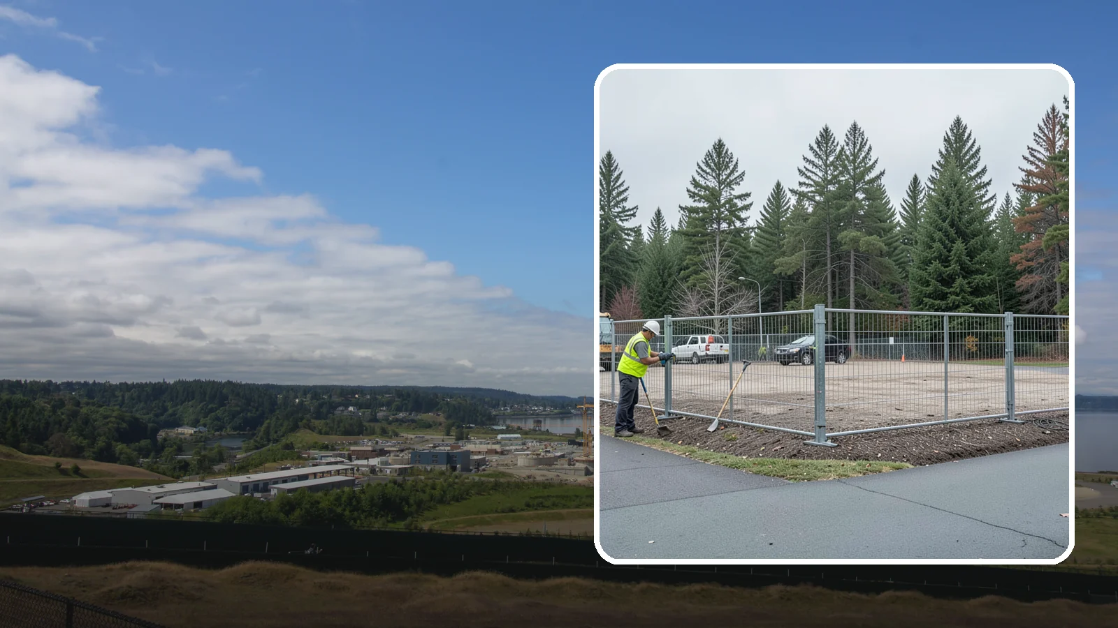 Facility Fencing & Gates in University Place, Pierce County, WA - Fencing and gate installation that secures public facilities, yards, and equipment compounds.