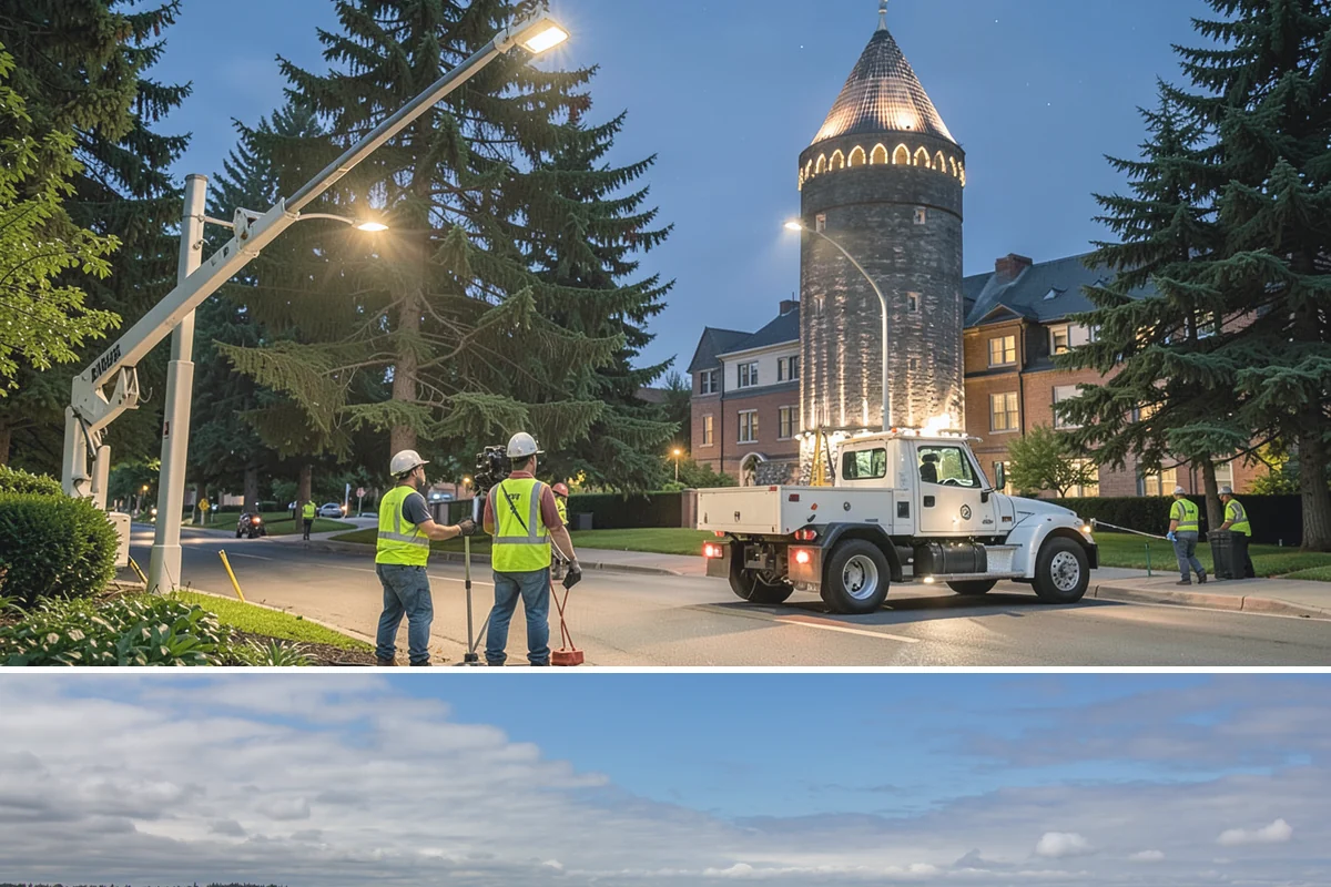 Facility Fencing & Gates in University Place, Pierce County, WA - Fencing installs year-round, though setting posts is easiest when the ground is not saturated in the depths of winter.
