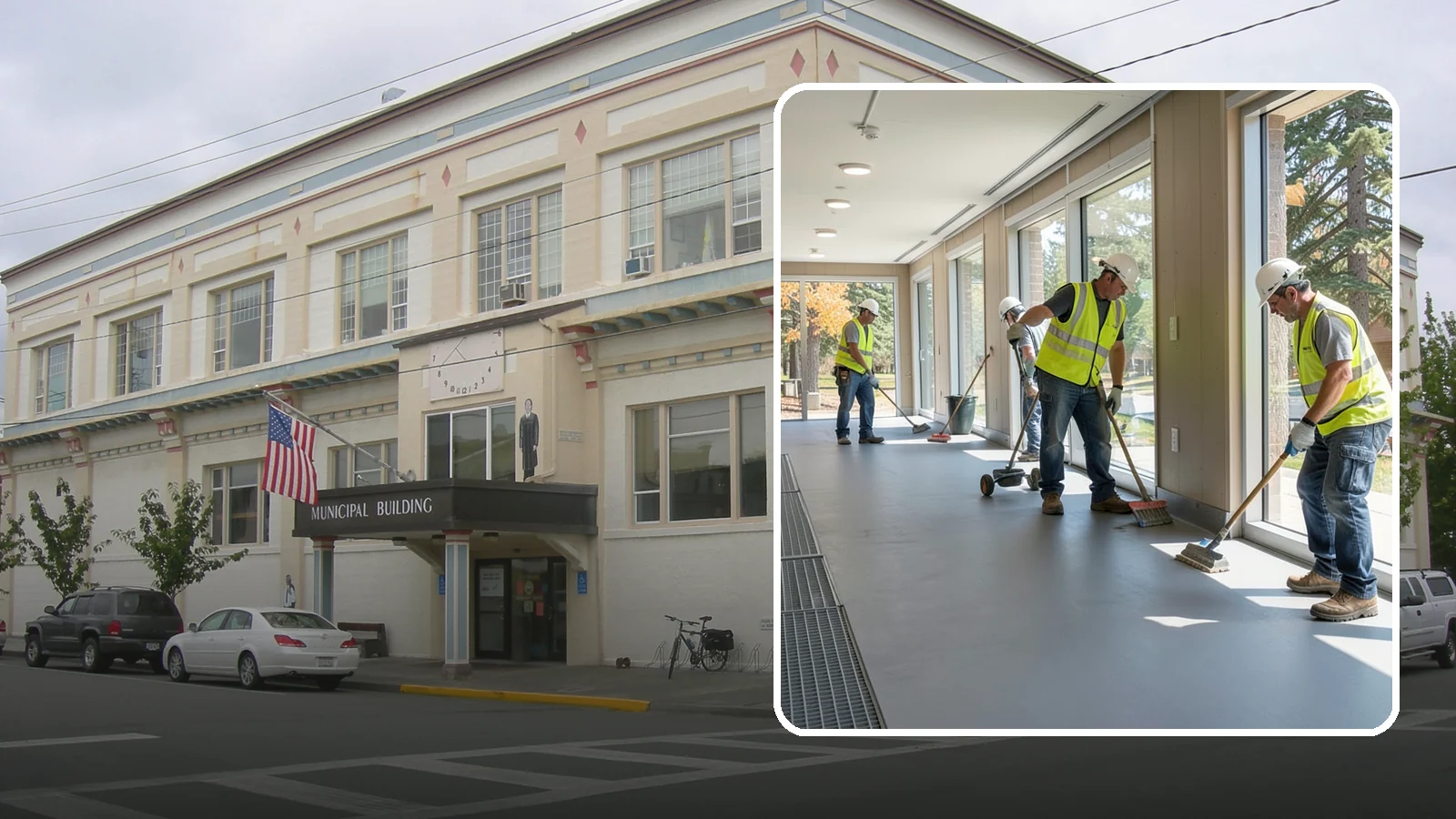 Facility Flooring Installation in Anacortes, Skagit County, WA - Commercial flooring installation for public buildings, including resilient, tile, and carpet systems.